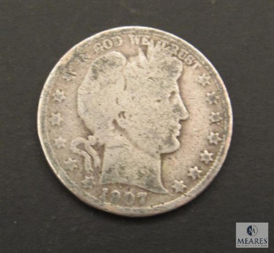 1907-D Barber Half Dollar Coin