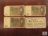 Mixed lot of German Currency Notes