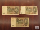 Mixed lot of German Currency Notes