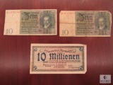 Mixed lot of German Currency Notes