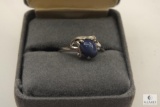 Ladies Ring with Blue Stone