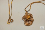 14KT Yellow Gold Necklace with Charm