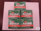 Lot of 5 unopened 1987 Fleer Baseball Trading Card boxes