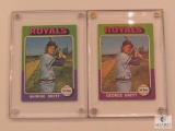 Lot 2 George Brett Baseball Cards