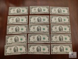 Sequential UNC US $2 Notes