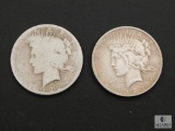 1922 and 1923 Peace Dollars