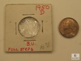 1950-D Jefferson Nickel - Full Steps