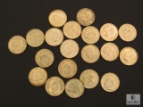 Roll of mixed lot 40% and 90% Kennedy Half Dollars