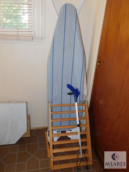 Lot Ironing Board. Gopher Grabber, and small Wood Pet or baby Gate