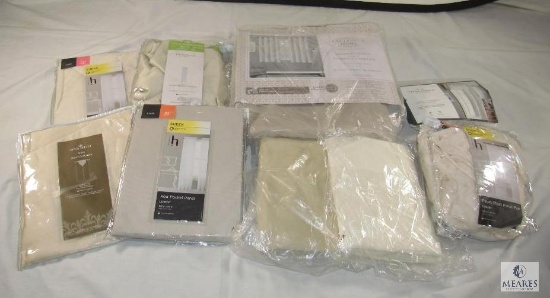 Lot of New Curtains Various Sizes - All Ivory / Beige Colors