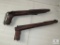 Lot 2 Long gun Wood Stocks with Pistol Grips