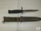 Vintage Military Bayonet Knife with USM8A1 Metal Sheath
