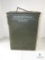 Vintage Large Metal Ammo Can for Mortars