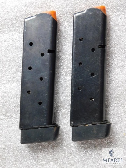 Two 1911 .45 acp pistol mags with bumper pads