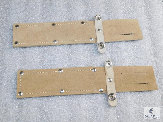 2 leather fixed blade knife sheaths for up to 6" blades