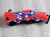 New Confederate pride folder with spring assist opening and belt clip