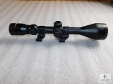 Tasco World Class 3-9x50 with a duplex reticle and Kwik-Site see thru scope rings