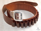 New 12 gauge shotgun shell leather cartridge belt 32-38