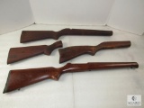Lot of 4 Various Wood Long Gun Stocks