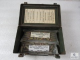 Vintage Military Box w/ 100 Rounds Georgia Arms 9mm Luger Ammo