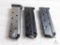 Three 1911 .45 ACP pistol magazines