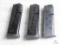 Three 1911 .45 ACP pistol magazines