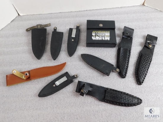 Large assortment of fixed blade knife sheaths