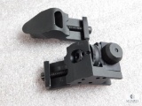 Front and rear AR15 offset sights 45 degree