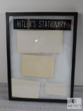 Nazi Marked Hilter's Stationery set