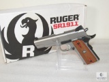 Ruger Stainless SR-1911 Commander .45 ACP Semi Auto Pistol