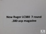 New Ruger LC380 7 Round .380 ACP Magazine