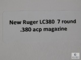 New Ruger LC380 7 Round .380 ACP Magazine