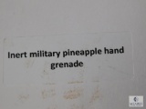 Inert Military Pineapple Hand Grenade