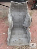 Stainless Handmade Racing Seat with brackets & Holes for 5 Point Harness
