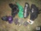 Lot of Baseball Gear 4 Bat Bags, 3 Gloves / Mitts Mizuno & Rawlings, Helmet & Umpire Brush