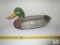Vintage Mallard Duck Decoy - Hand painted on Styrofoam Swivel head