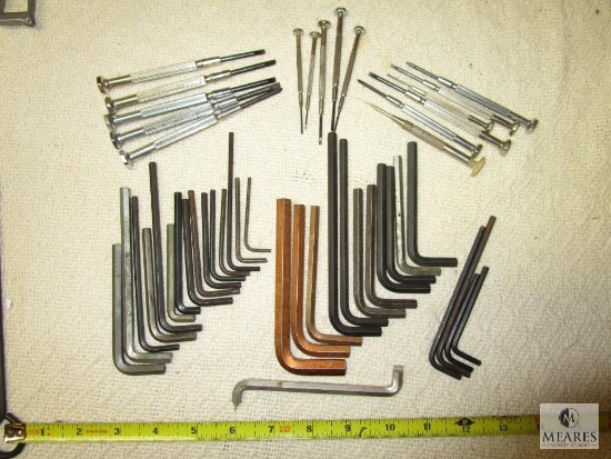 Tool Lot - assorted Allen Wrenches and Jeweler Screwdrivers
