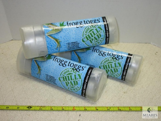 Lot of 3 New Frogg Toggs Chilly Pad Cooling Towel for sports or outdoor work & dry for swimmers