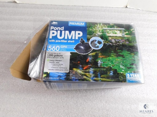 Premium Pond PUmp 560 GPH for up to 1,000 gallon pond