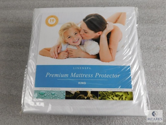 New Linenspa Premium Mattress Protector white King Size