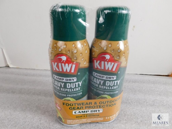 Lot 2 Cans Kiwi Camp Dry Heavy Duty Water Repellent Tough Silicone Spray 10.5 oz Each