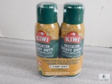 Lot 2 Cans Kiwi Camp Dry Heavy Duty Water Repellent Tough Silicone Spray 10.5 oz Each