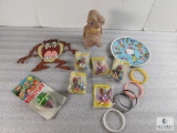 Lot Vintage Toys E.T. Night Light, California Raisins Figures, +