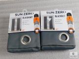 Lot 2 Sun Zero Blackout Curtain Panels 84