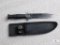 New fixed blade knife with sheath