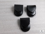 3 new leather handcuff cases