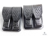 @ new Hunter leather doubl mag pouches for staggered mags like Glock, beretta 92 and similar