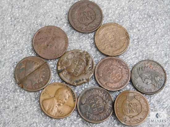 Indian Head and Wheat cent lot
