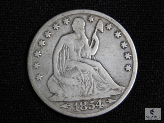 1854-O Seated Liberty half dollar - with arrows