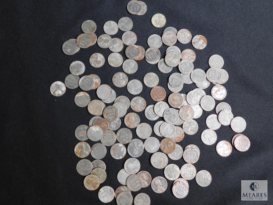Large lot of 1943 Steel War Lincoln wheat cents